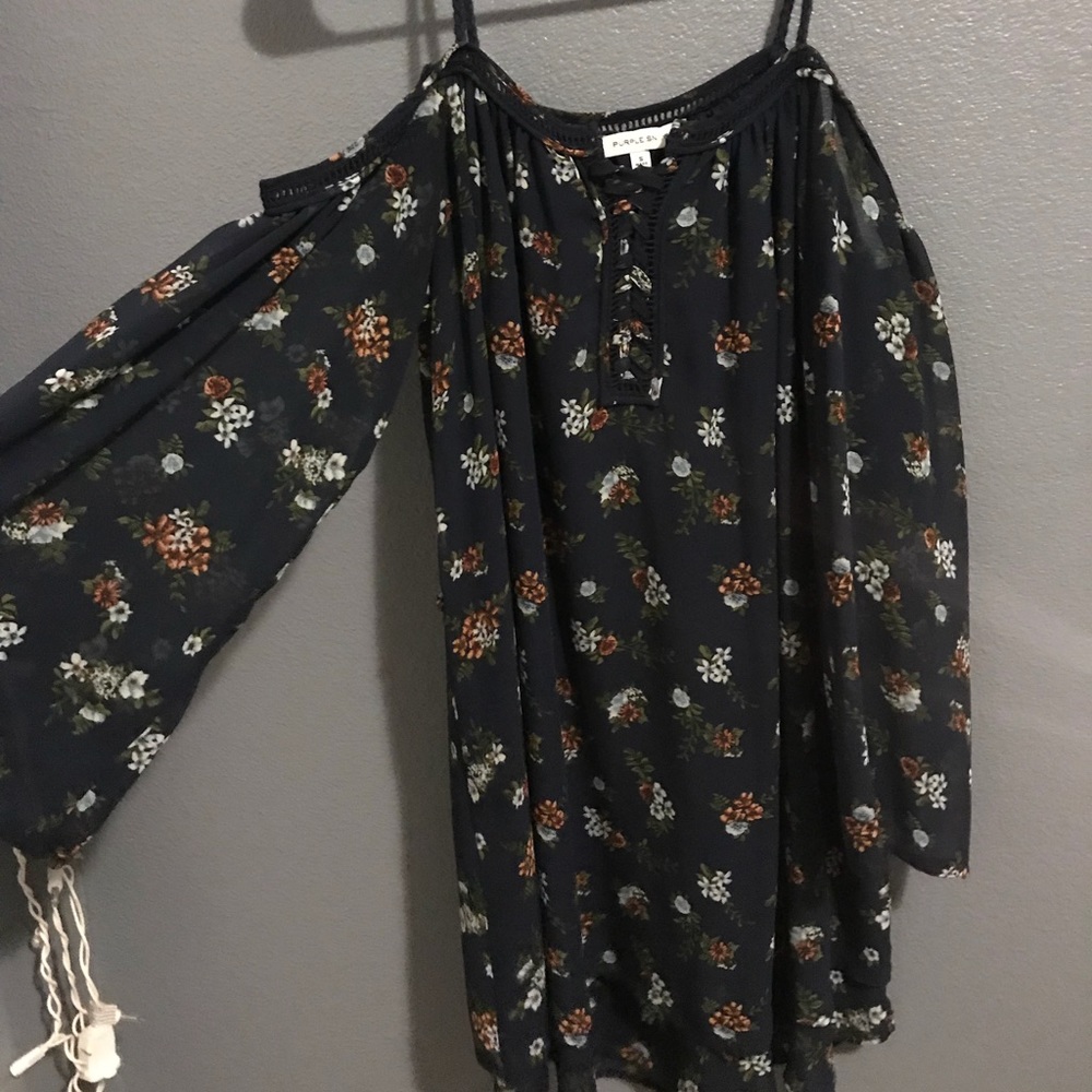Floral off the shoulder dress